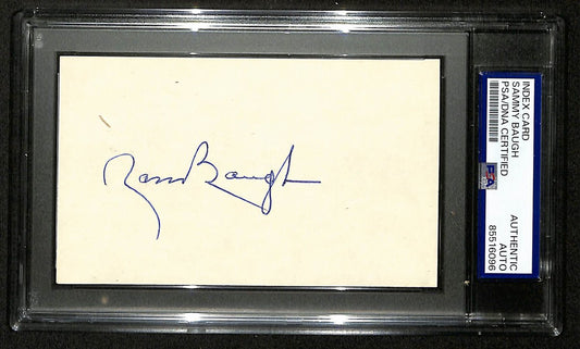 Sammy Baugh HOF Signed/Autographed 3x5 Index Card Redskins PSA/DNA 196952