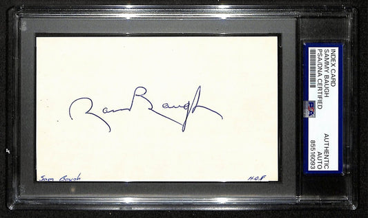 Sammy Baugh HOF Signed/Autographed 3x5 Index Card Redskins PSA/DNA 196956