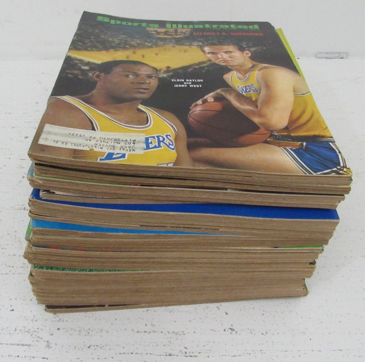 Lot of (37) 1968 Sports Illustrated Magazine Issues Namath/West Covers 197759