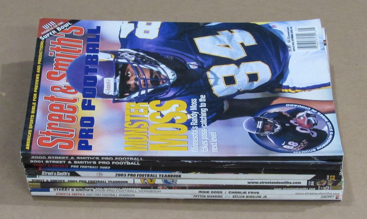 2000-2009 Street & Smith Pro Football Yearbook Lot of 10