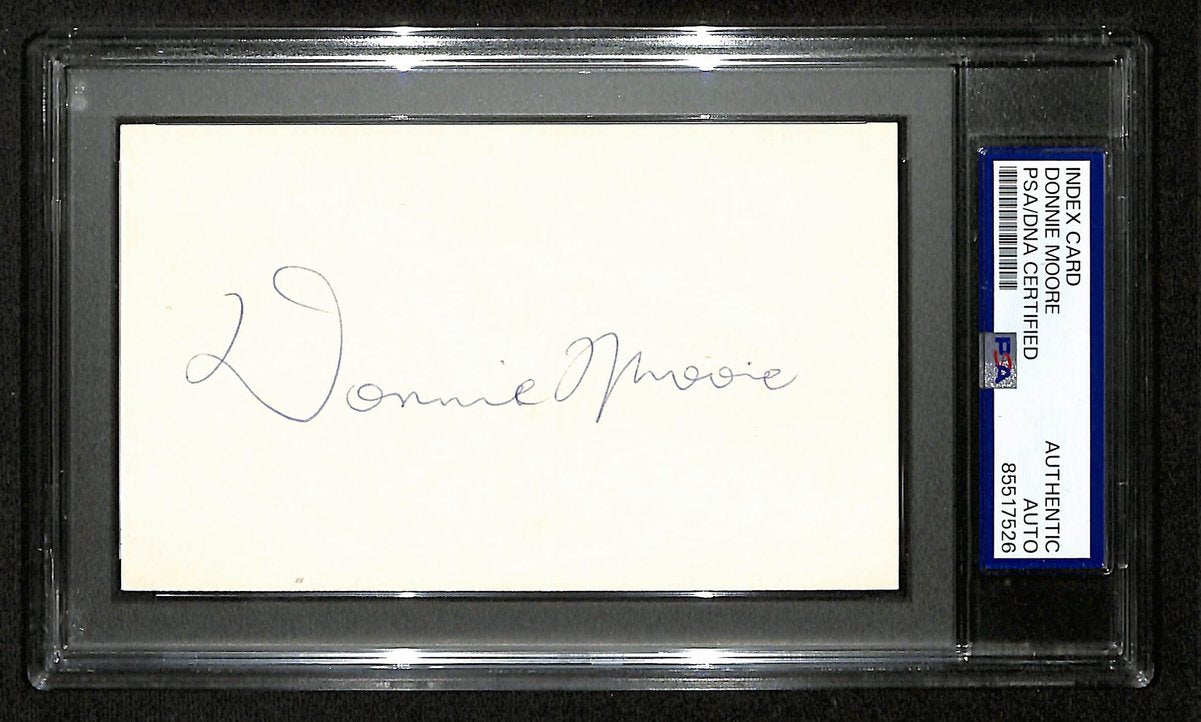 Donnie Moore Signed/Auto Cut on 3x5 Index Card California Angels PSA/DNA 196987