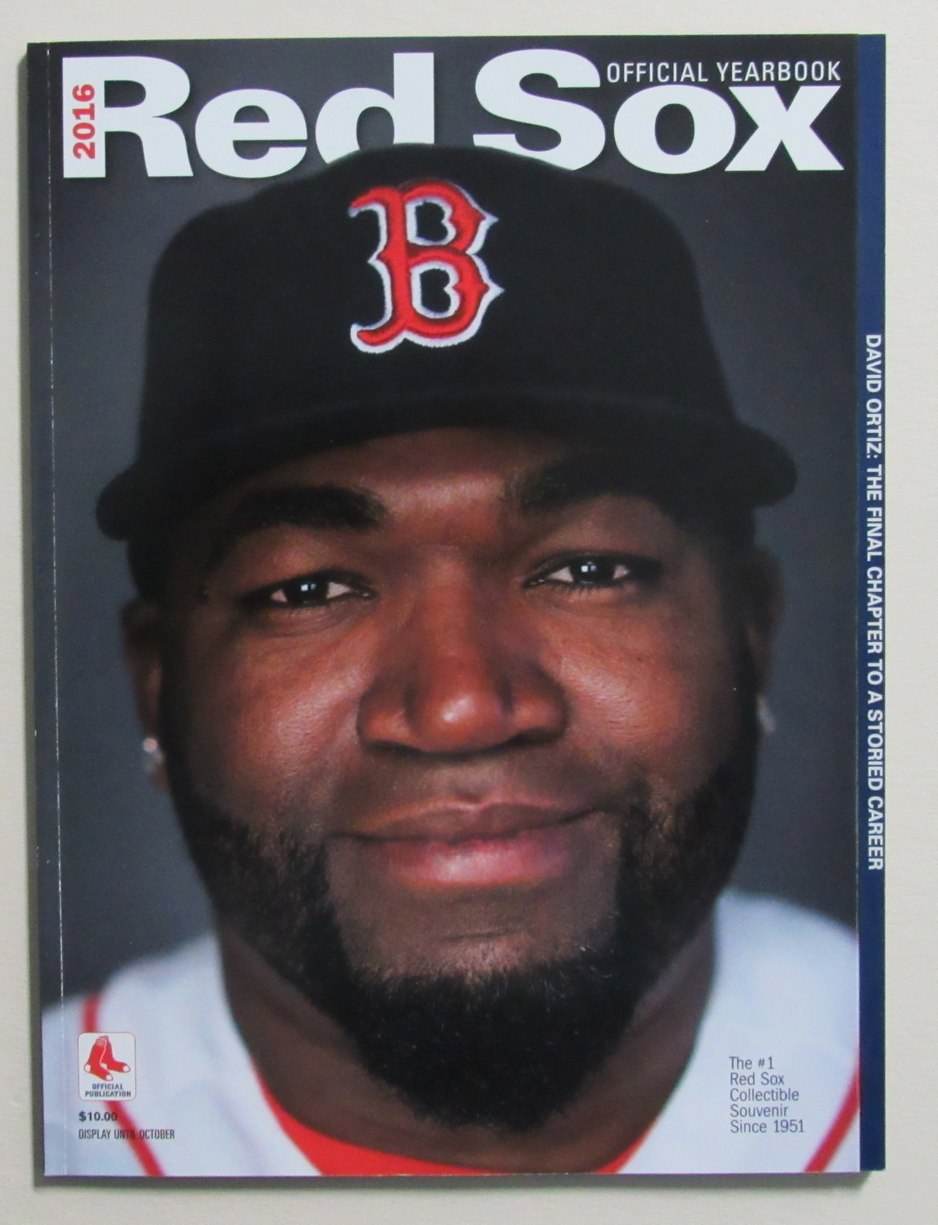 2016 Boston Red Sox Yearbook David Ortiz on Cover 186034