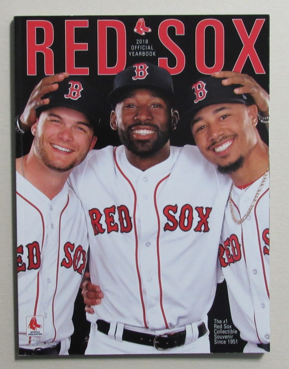 2018 Boston Red Sox Official Team Yearbook Mookie Betts Cover 186043