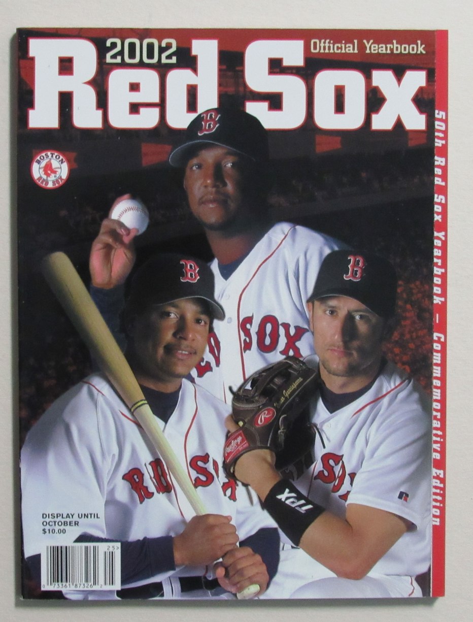 2002 Boston Red Sox Official Team Yearbook Martinez/Ramirez Cover 186046