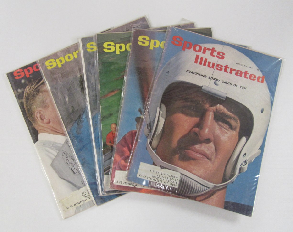 Lot of (11)1962 Sports Illustrated Magazines Don Drysdale HOF Cover 198090