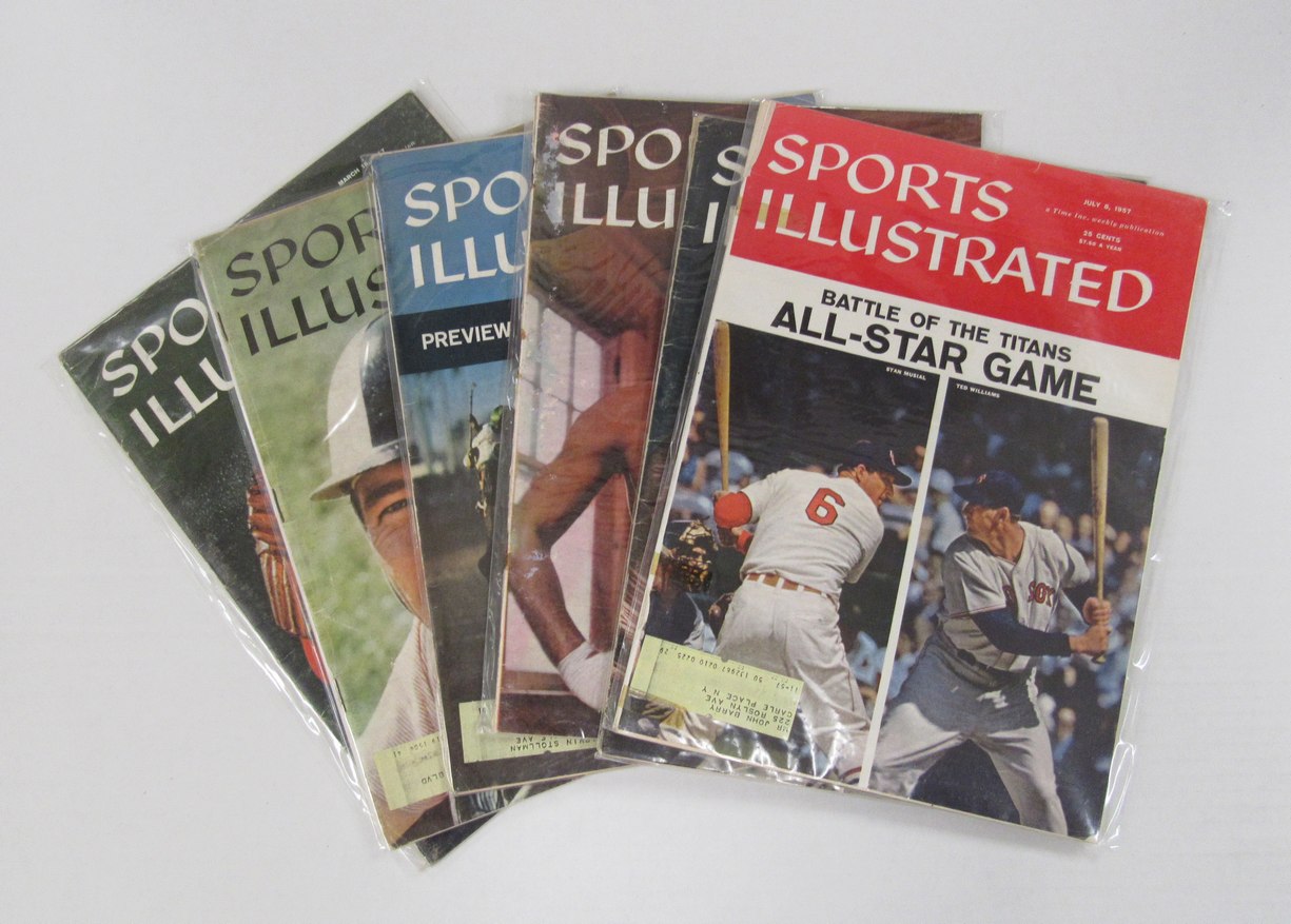 Lot of (38)1961 Sports Illustrated Magazines Williams-Musial AS Cover 198102