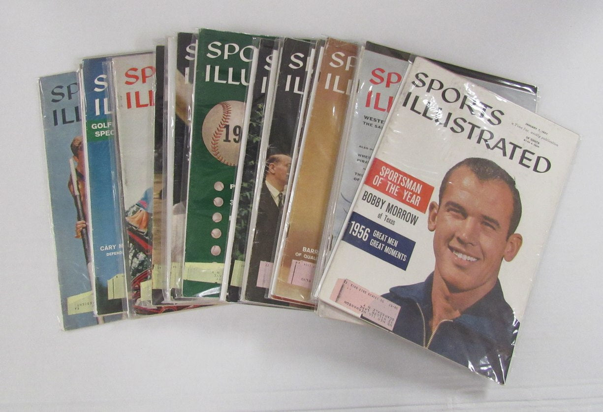 Lot of (45)1957 Sports Illustrated Magazines Hogan/Williams-Musial Covers 198100