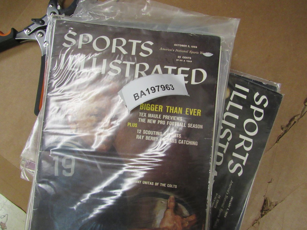 Lot of (23) 1959 Sports Illustrated Magazines Johnny Unitas 1st Cover 197963