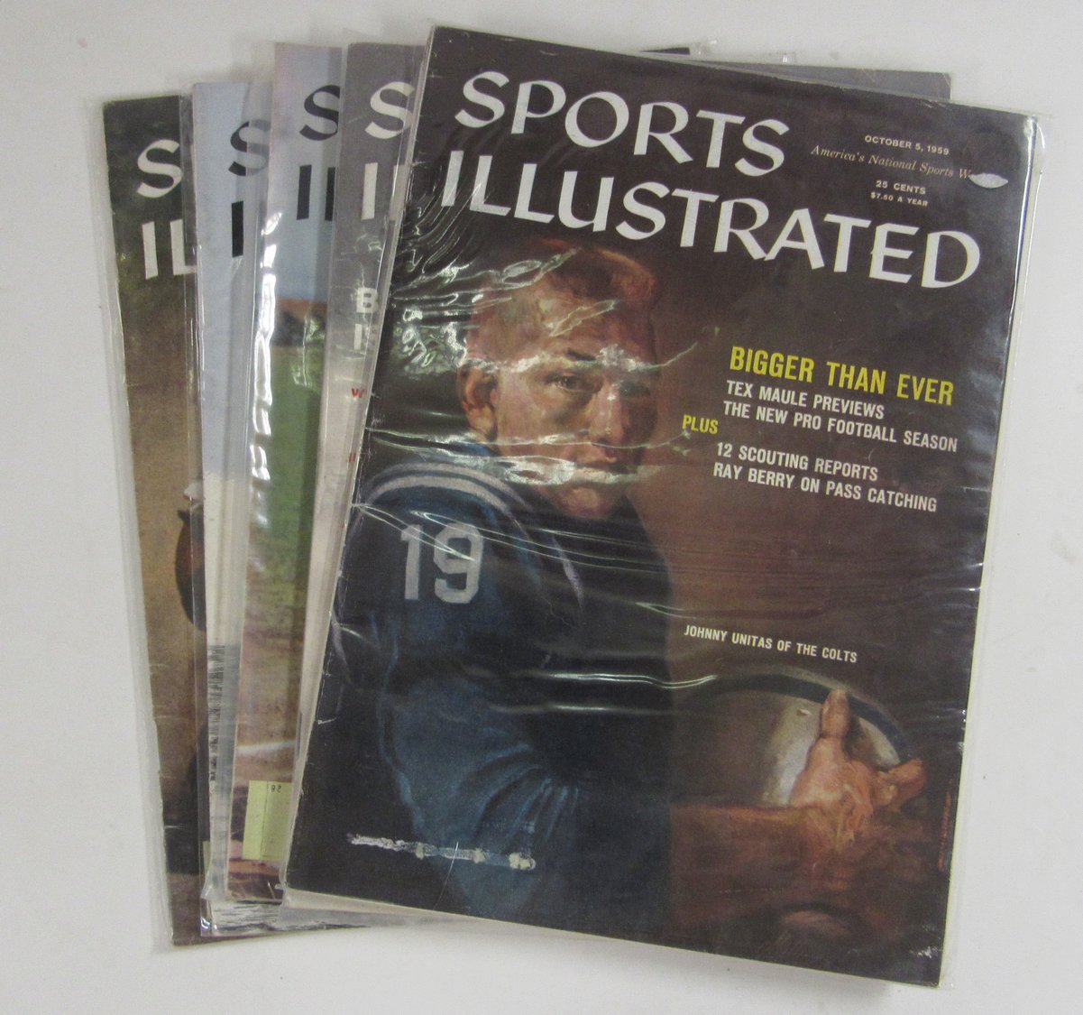Lot of (23) 1959 Sports Illustrated Magazines Johnny Unitas 1st Cover 197963