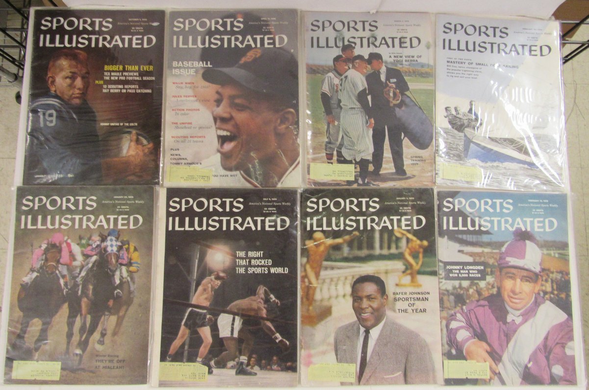 Lot of (23) 1959 Sports Illustrated Magazines Johnny Unitas 1st Cover 197963