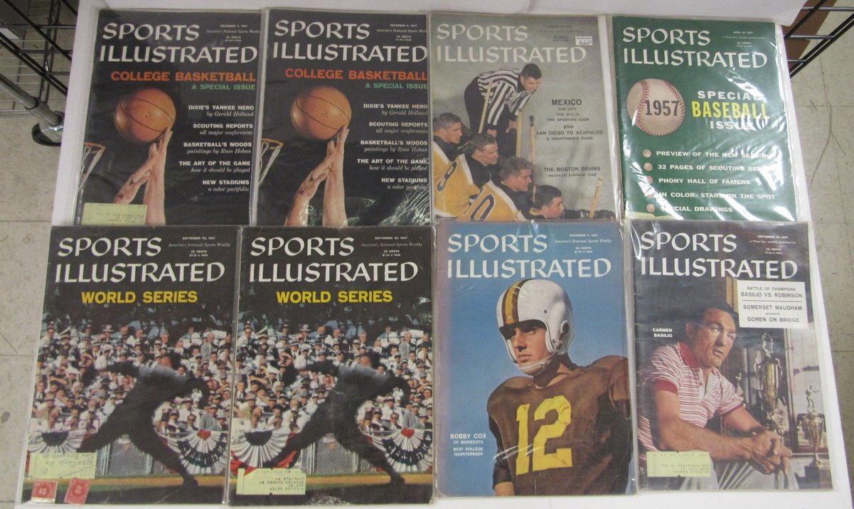 Lot of (41) 1957 Sports Illustrated Magazines Baseball Issue/WS Issue 197962