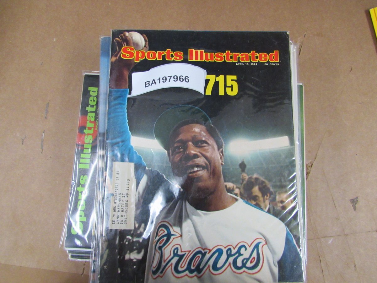 Lot of (21)1974 Sports Illustrated Magazines Aaron 715/Swimsuit Covers 197966