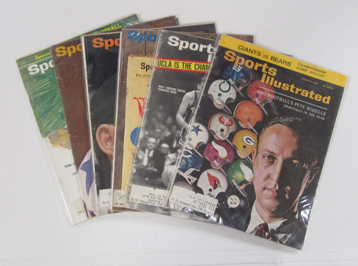 Lot of (9) 1964 Sports Illustrated Magazines Shirley Maclaine Cover 198099