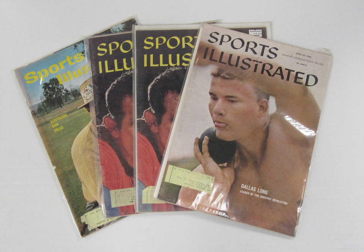 Lot of (4) 1960 Sports Illustrated Magazines Johannsen/Snead Covers 198103