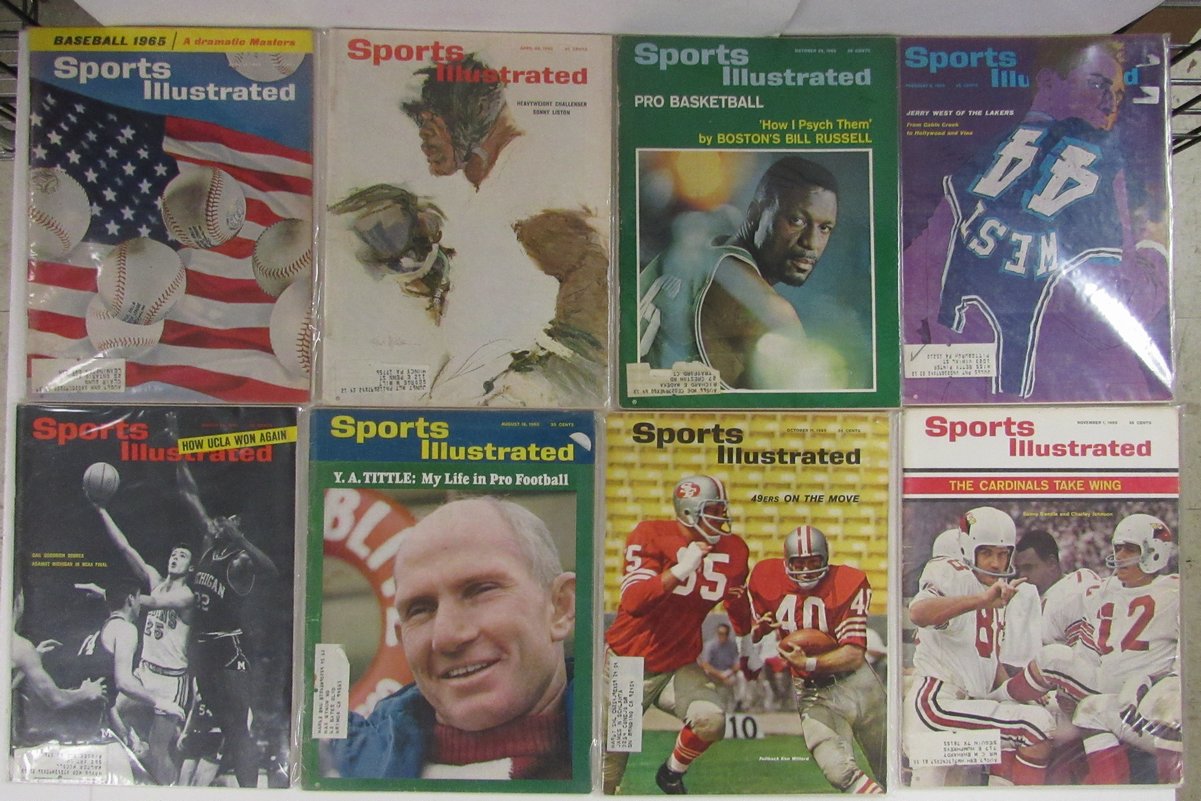 Lot of (17) 1965 Sports Illustrated Magazines Russell/West Covers 197971