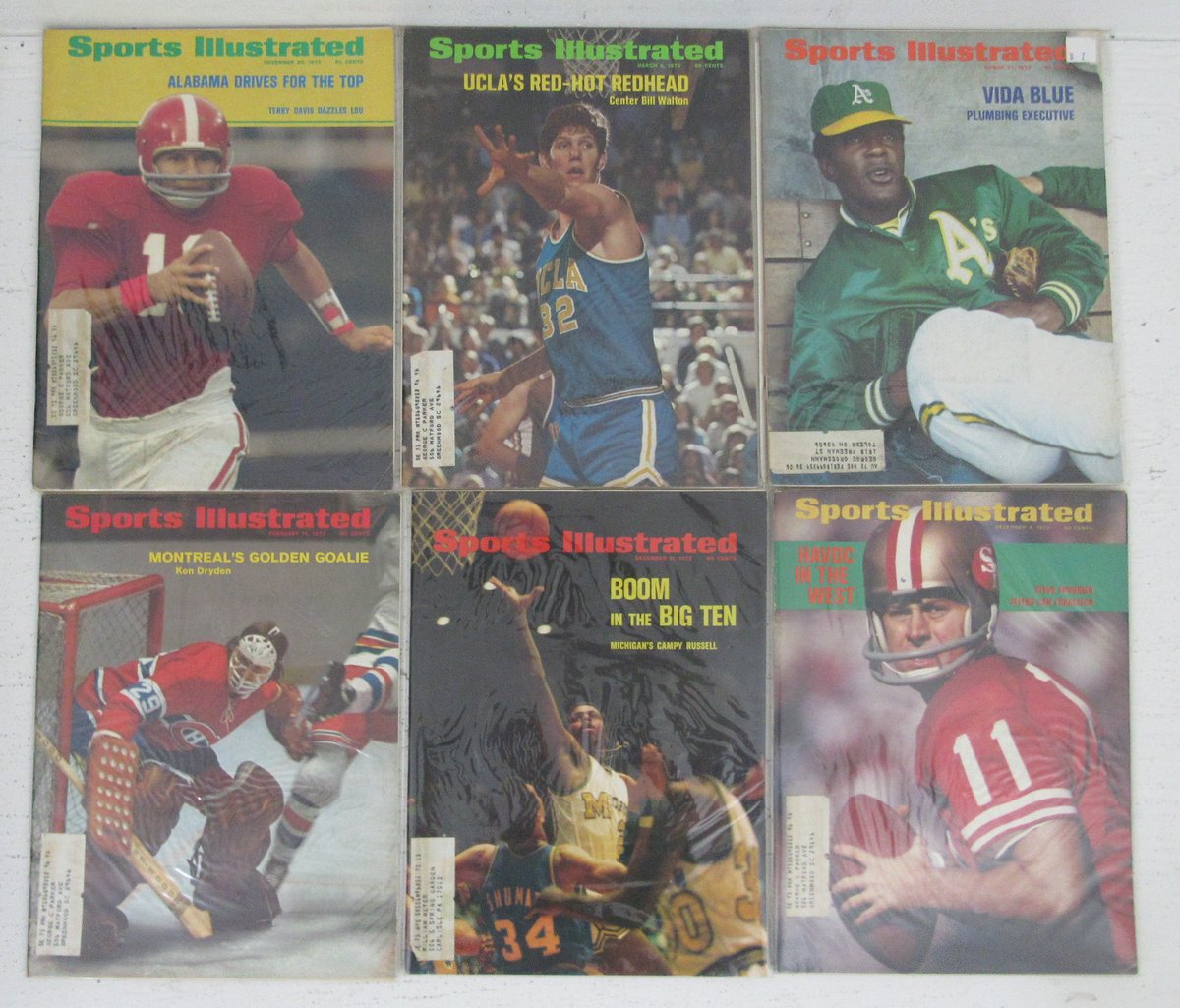 Lot of (67) 1972 Sports Illustrated Magazines Chamberlian/Bench Covers 198625