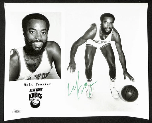 Walt Frazier HOF NY Knicks Signed/Auto 8x10 Team Issued Photo JSA 197899