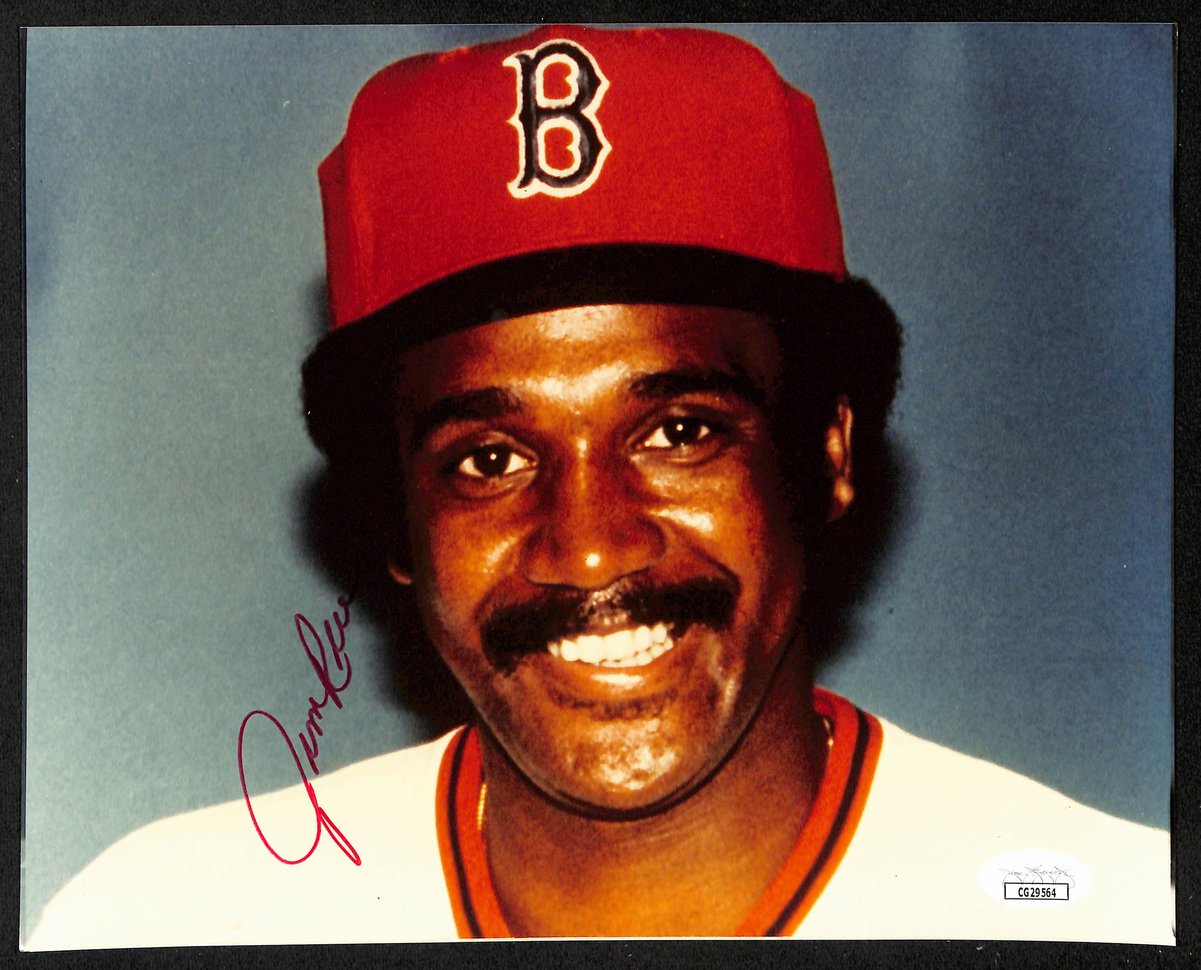 JIm Rice Boston Red Sox Signed/Autographed 8x10 Photo JSA 197918
