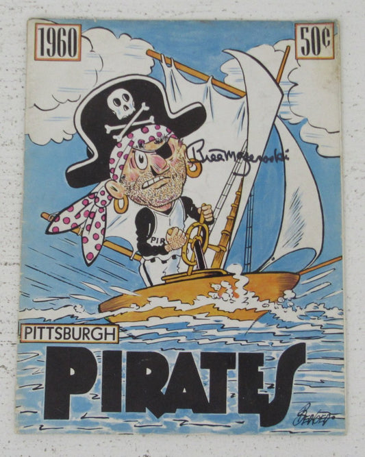 Bill Mazeroski HOF Signed/Auto 1960 Pittsburgh Pirates Yearbook JSA 198643