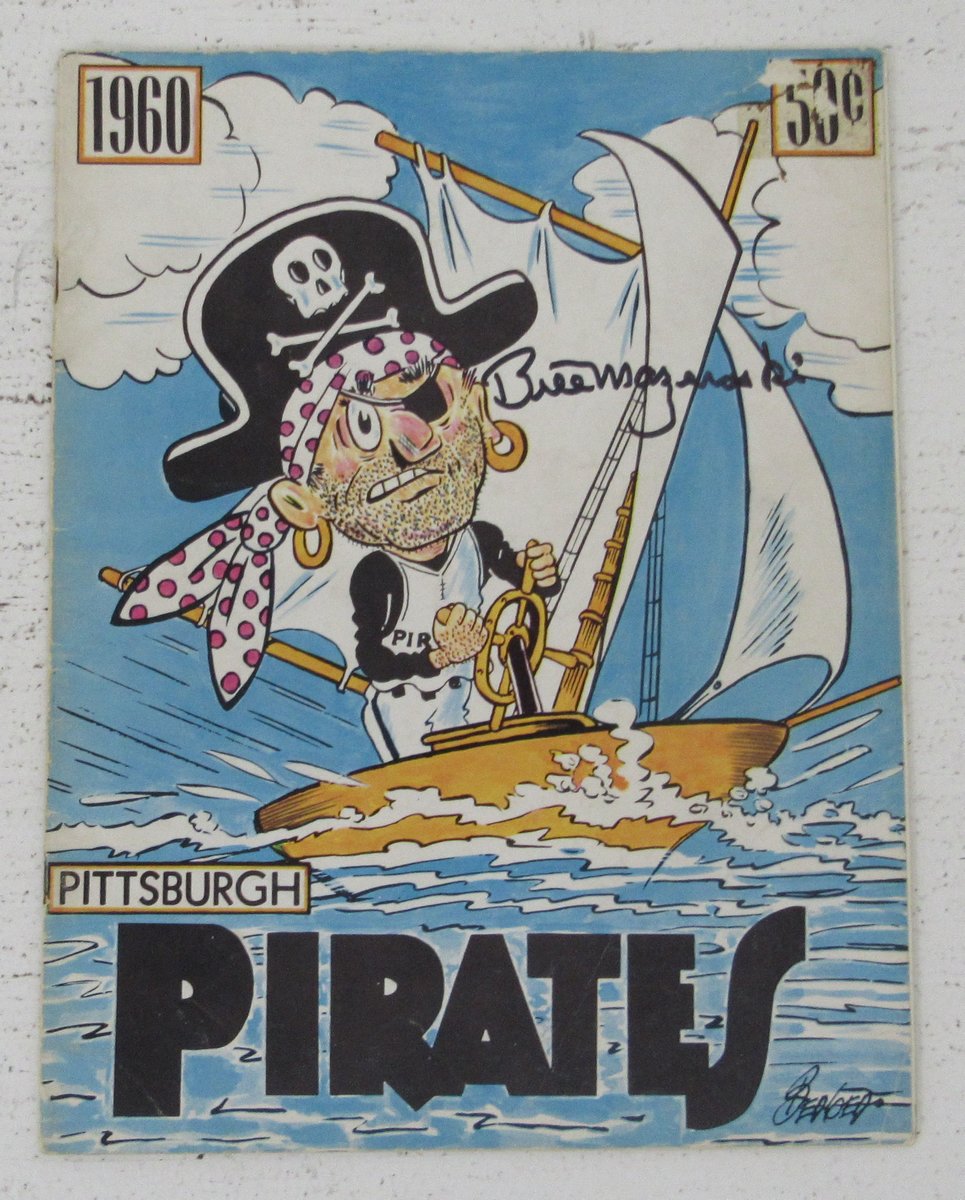 Bill Mazeroski HOF Signed/Auto 1960 Pittsburgh Pirates Yearbook JSA 198644