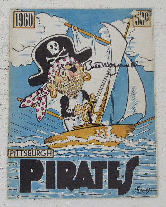 Bill Mazeroski HOF Signed/Auto 1960 Pittsburgh Pirates Yearbook JSA 198644