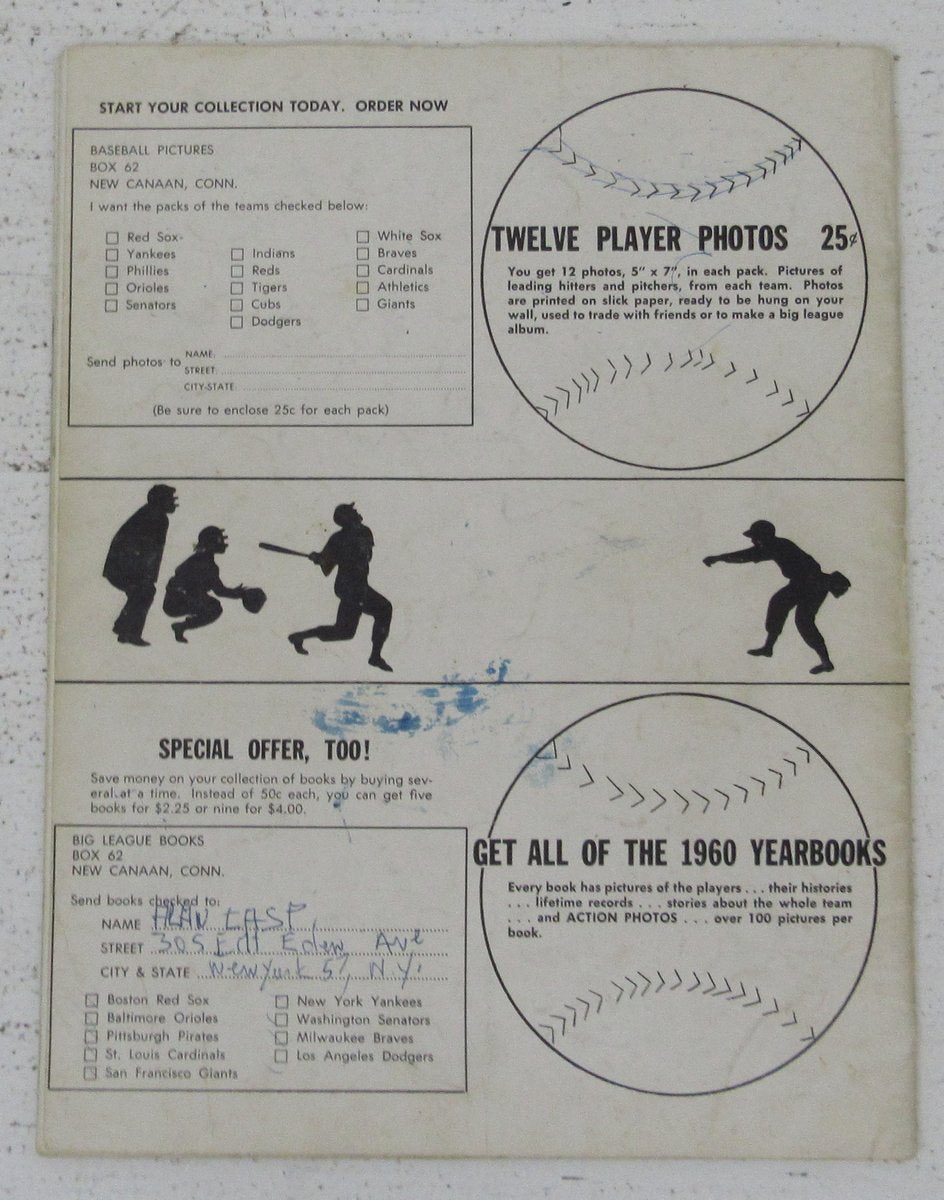 Bill Mazeroski HOF Signed/Auto 1960 Pittsburgh Pirates Yearbook JSA 198644