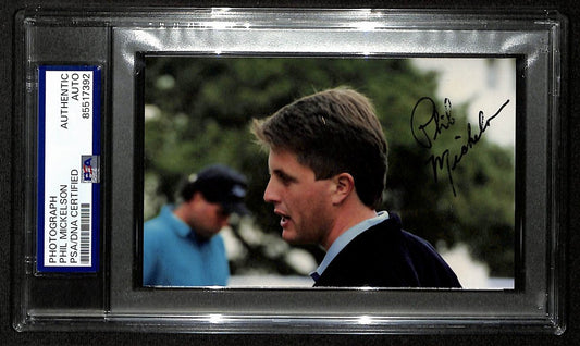Phil Mickelson Signed/Autographed 3x5 Photo Golf Champ PSA/DNA 197021