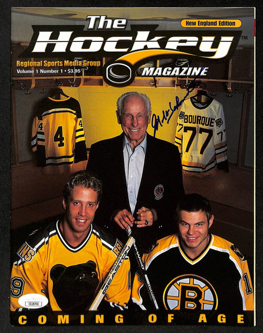 Milt Schmidt Boston Bruins Signed/Auto The Hockey Magazine NE Edition JSA 196883
