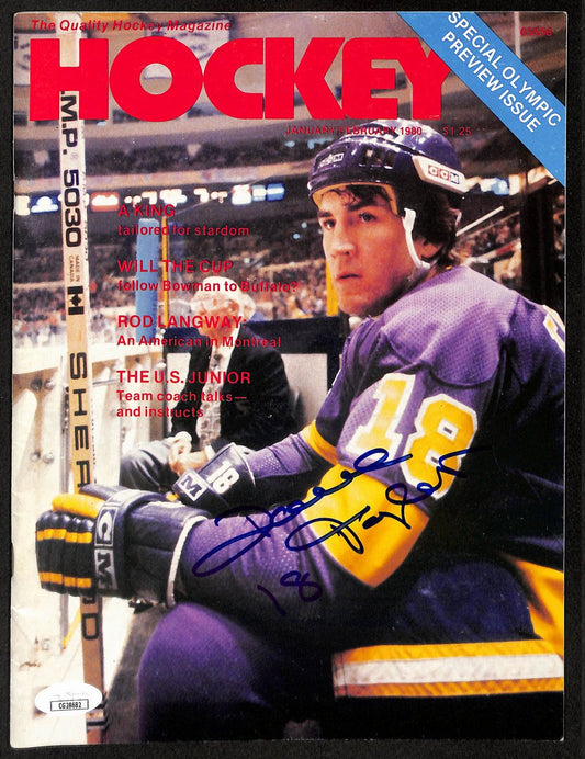 Dave Taylor Los Angeles Kings Signed/Autographed 1980 Hockey Magazine JSA 197849