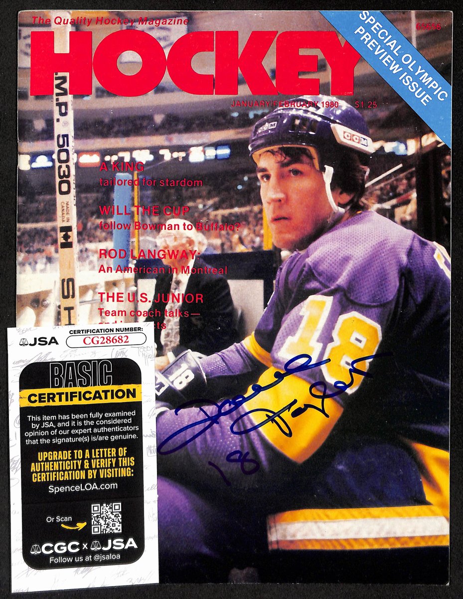 Dave Taylor Los Angeles Kings Signed/Autographed 1980 Hockey Magazine JSA 197849