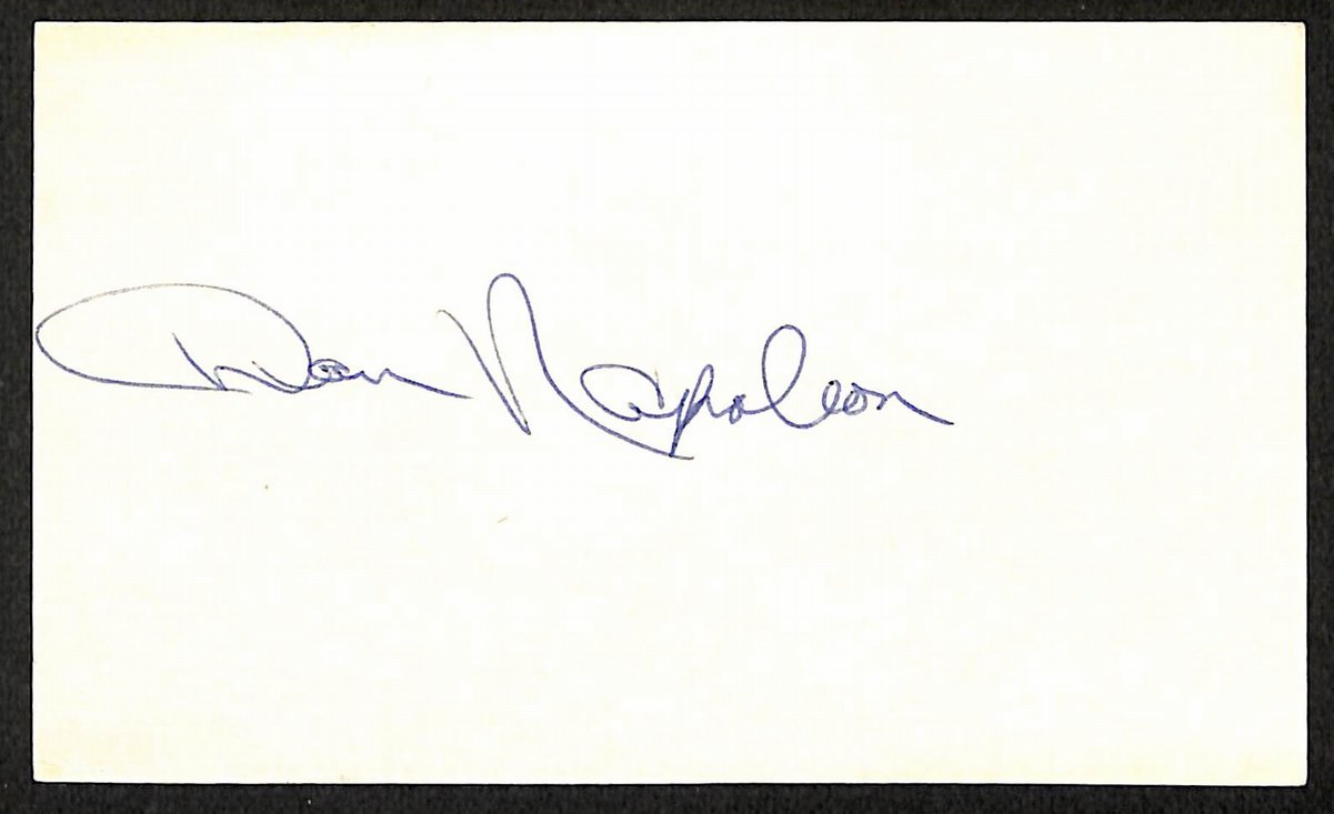 Dan Napole0n New York Mets d.2003 Signed/Autographed 3x5 Index Card 197621