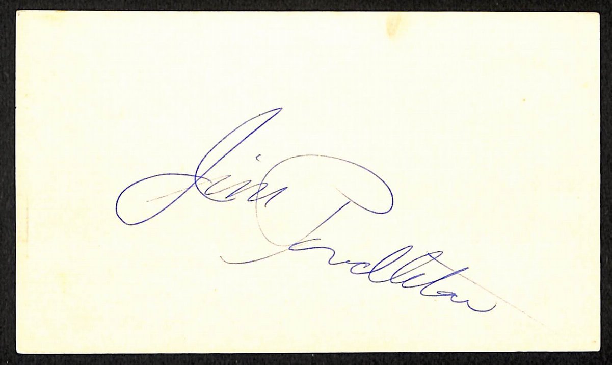 Jim Pendleton Pittsburgh Pirates d.1977 Signed/Autographed 3x5 Index Card 197626