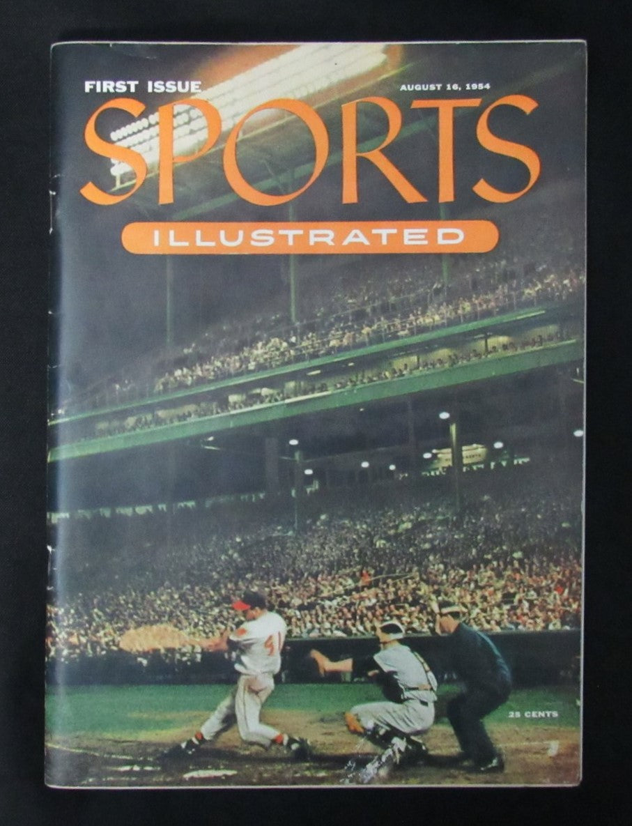 August 16, 1954 Sports Illustrated First Issue Magazine with Cards Intact 198143