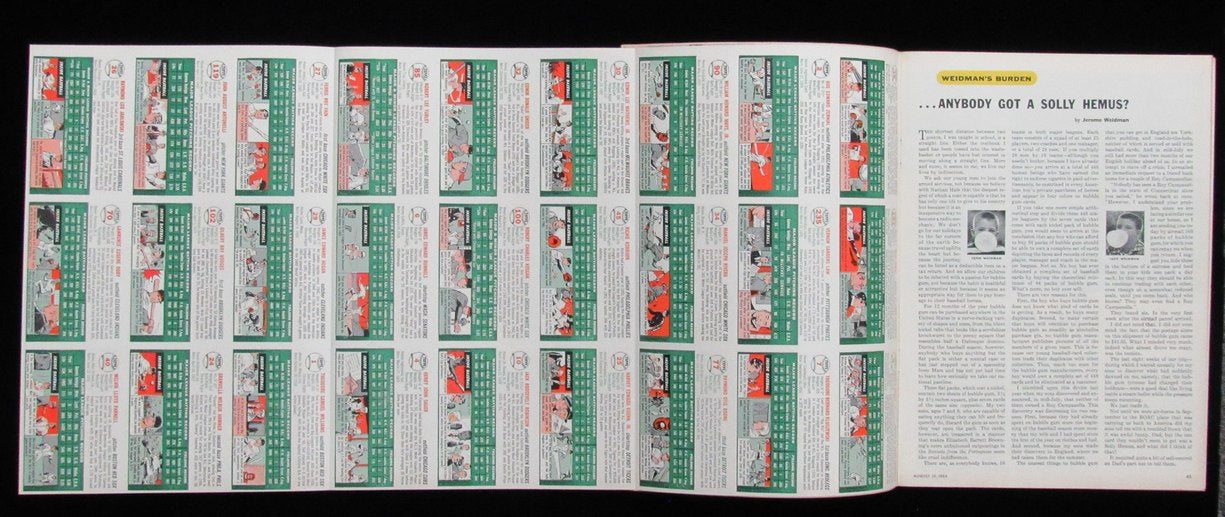 August 16, 1954 Sports Illustrated First Issue Magazine with Cards Intact 198143