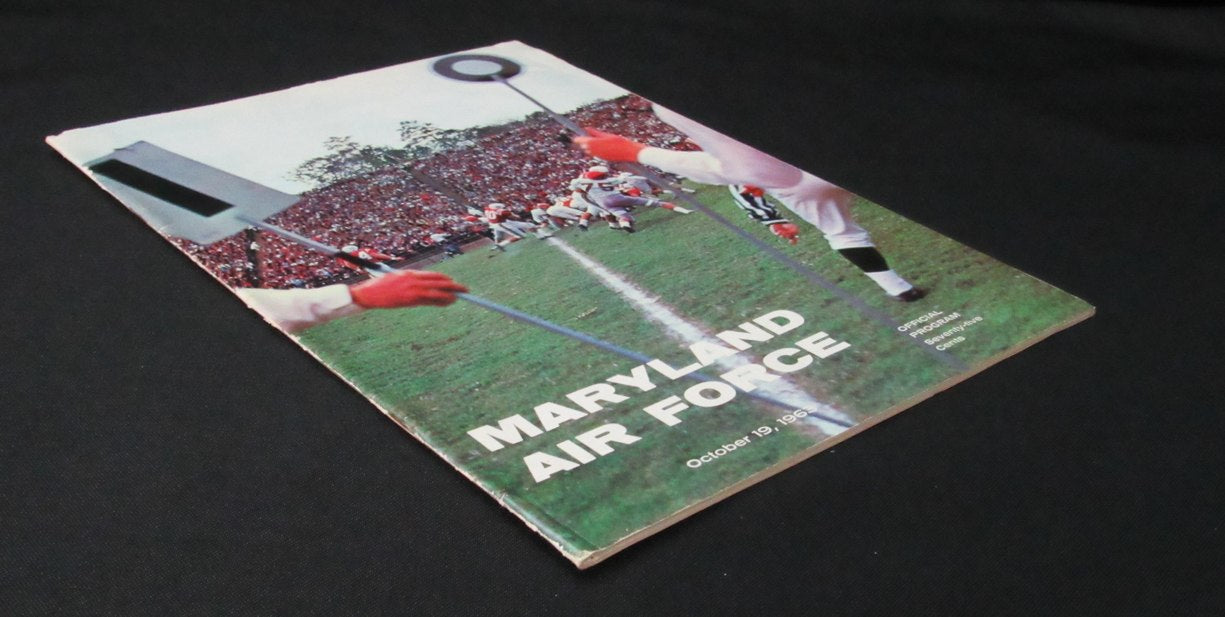 1963 Maryland vs. Air Force College Football Game Program 198163