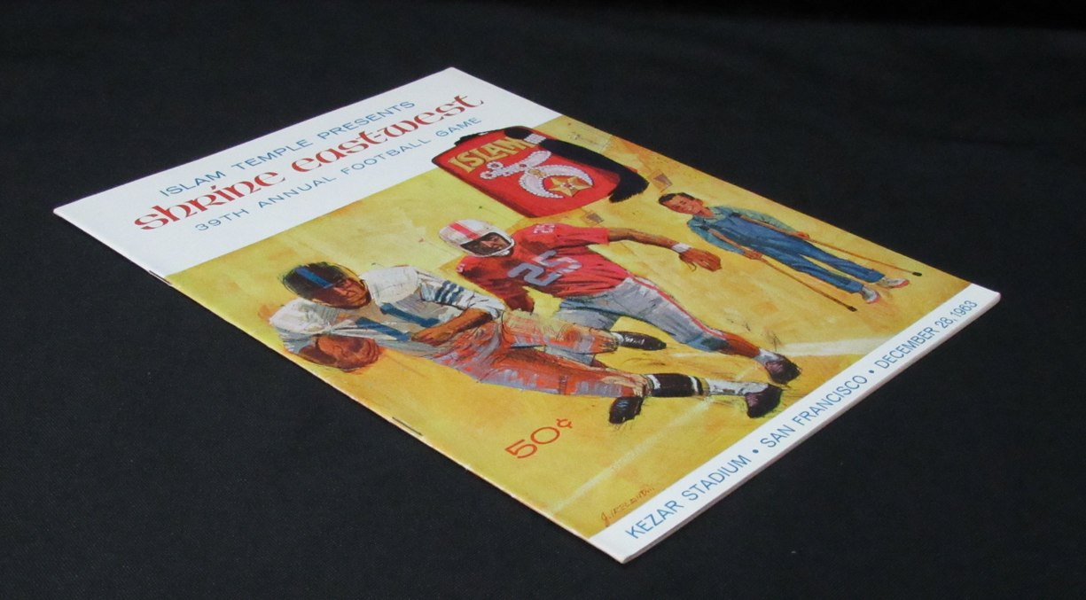 1964 Islamic Temple All Star East-West Classic Pro Football Game Program 198164