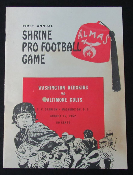 1962 Redskins vs. Eagles Shrine Pro Football Game Program at DC Stadium 198167