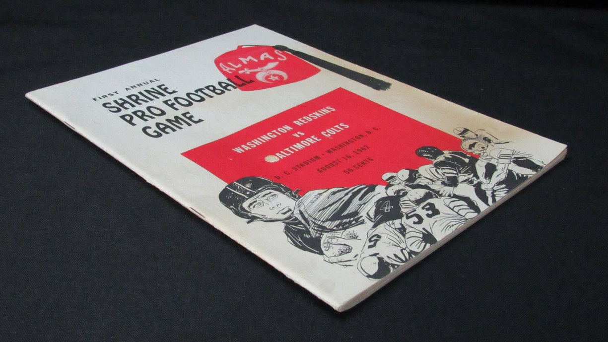 1962 Redskins vs. Eagles Shrine Pro Football Game Program at DC Stadium 198167