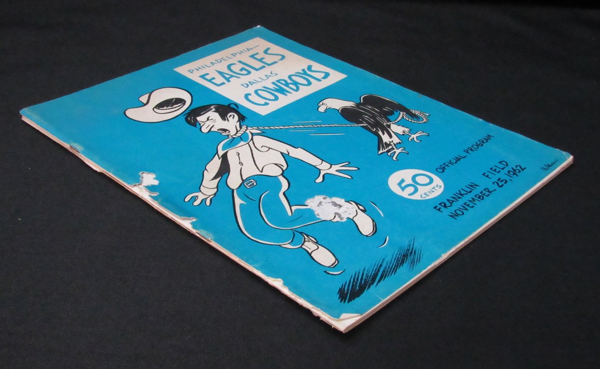 1962 Eagles vs. Cowboys NFL Football Game Program at Franklin Field 198169