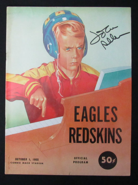 1955 Eagles vs. Redskins NFL Football Game Program at Connie Mack Stadium 198172