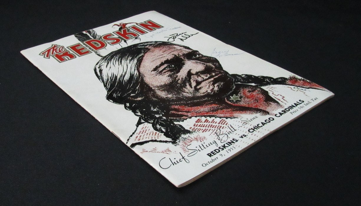 1955 Cardinals vs. Redskins NFL Football Game Program Signed by (3) 198173