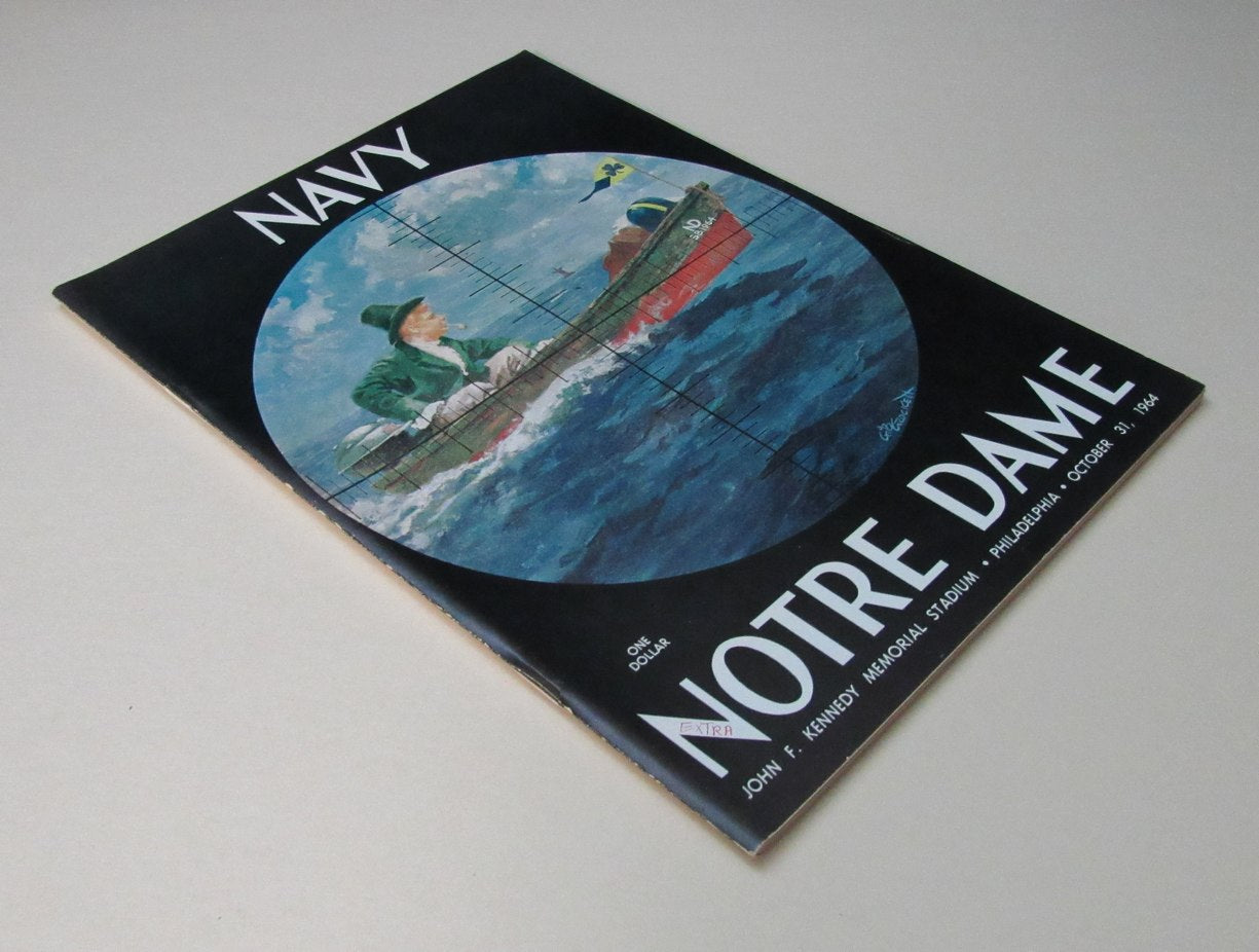 1964 Navy vs. Notre Dame College Football Game Program Roger Staubach 198175