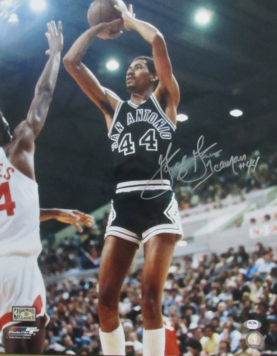 George Gervin HOF Signed/Auto 16x20 Photo San Antonio Spurs PSA/DNA 198226