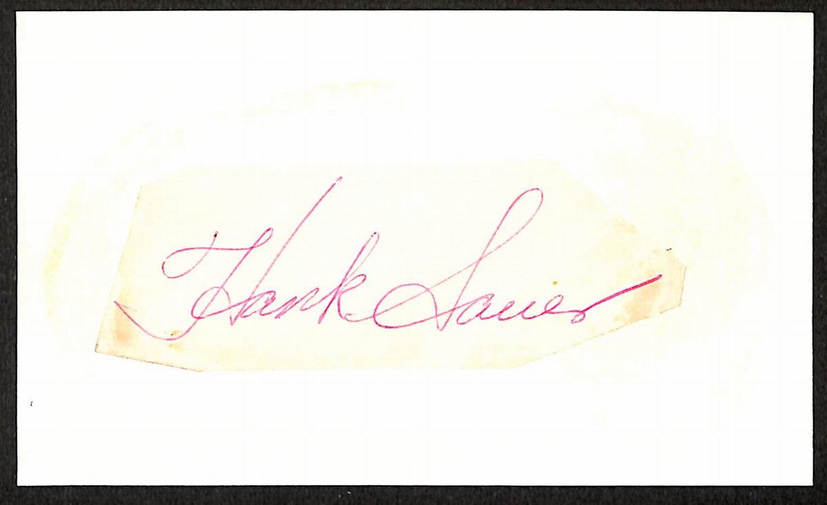 Hank Sauer Chicago Cubs d.2001 Signed/Autographed Cut 197707