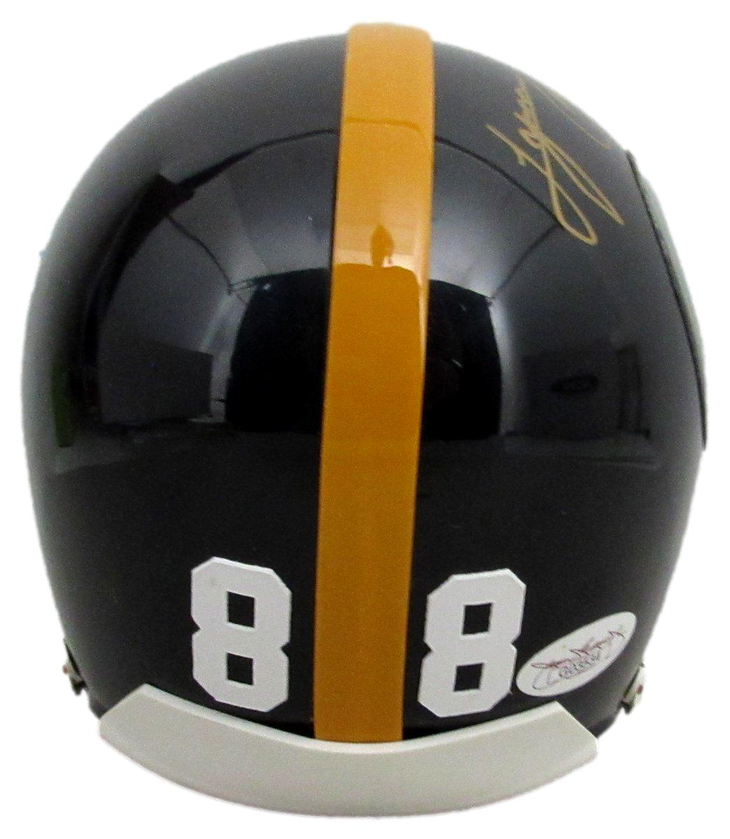 Lynn Swann HOF Signed/Inscribed Black Mini Football Helmet Steelers JSA 198649