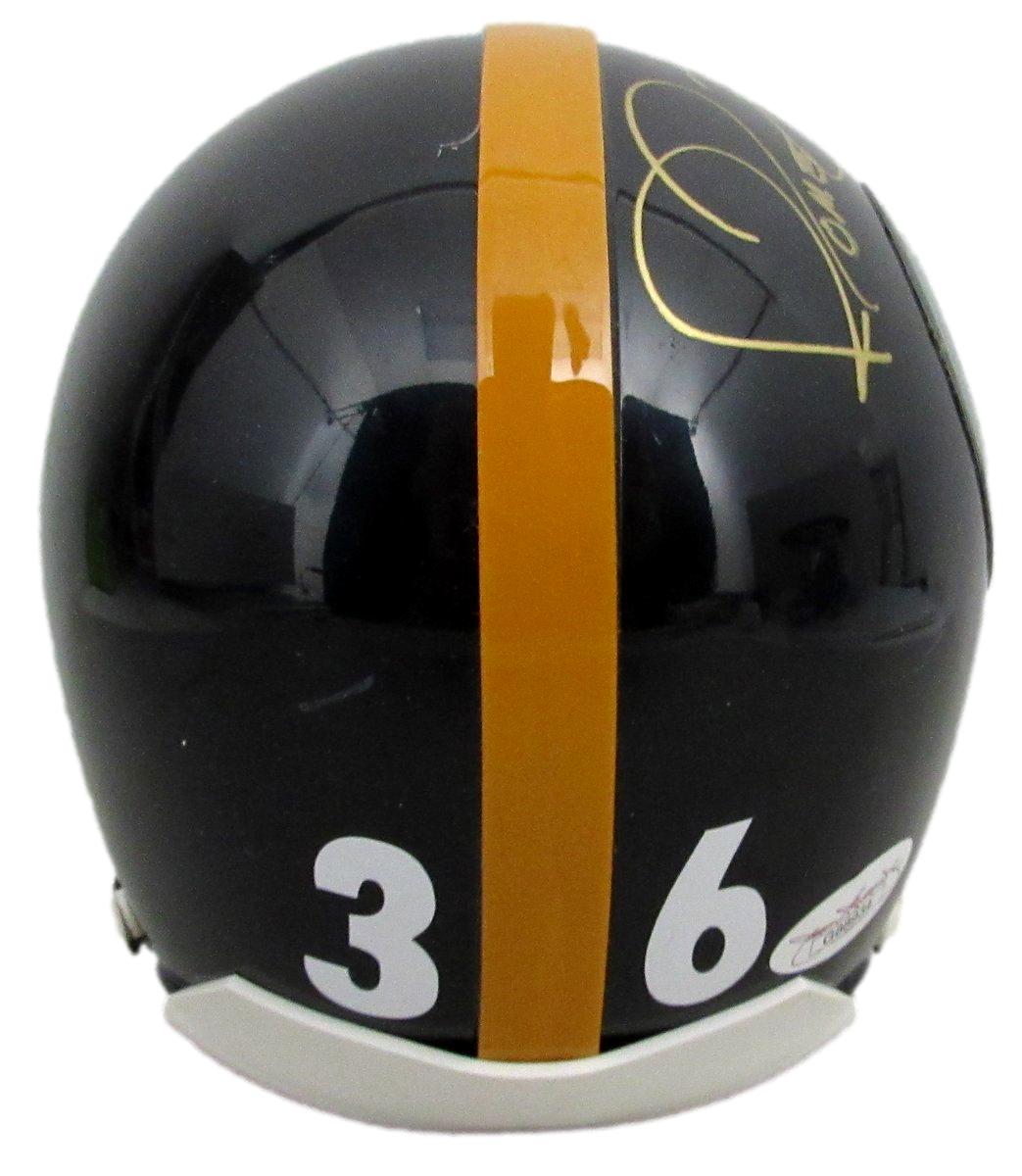 Jerome Bettis HOF Signed/Inscr Black Mini Football Helmet Steelers JSA 198650
