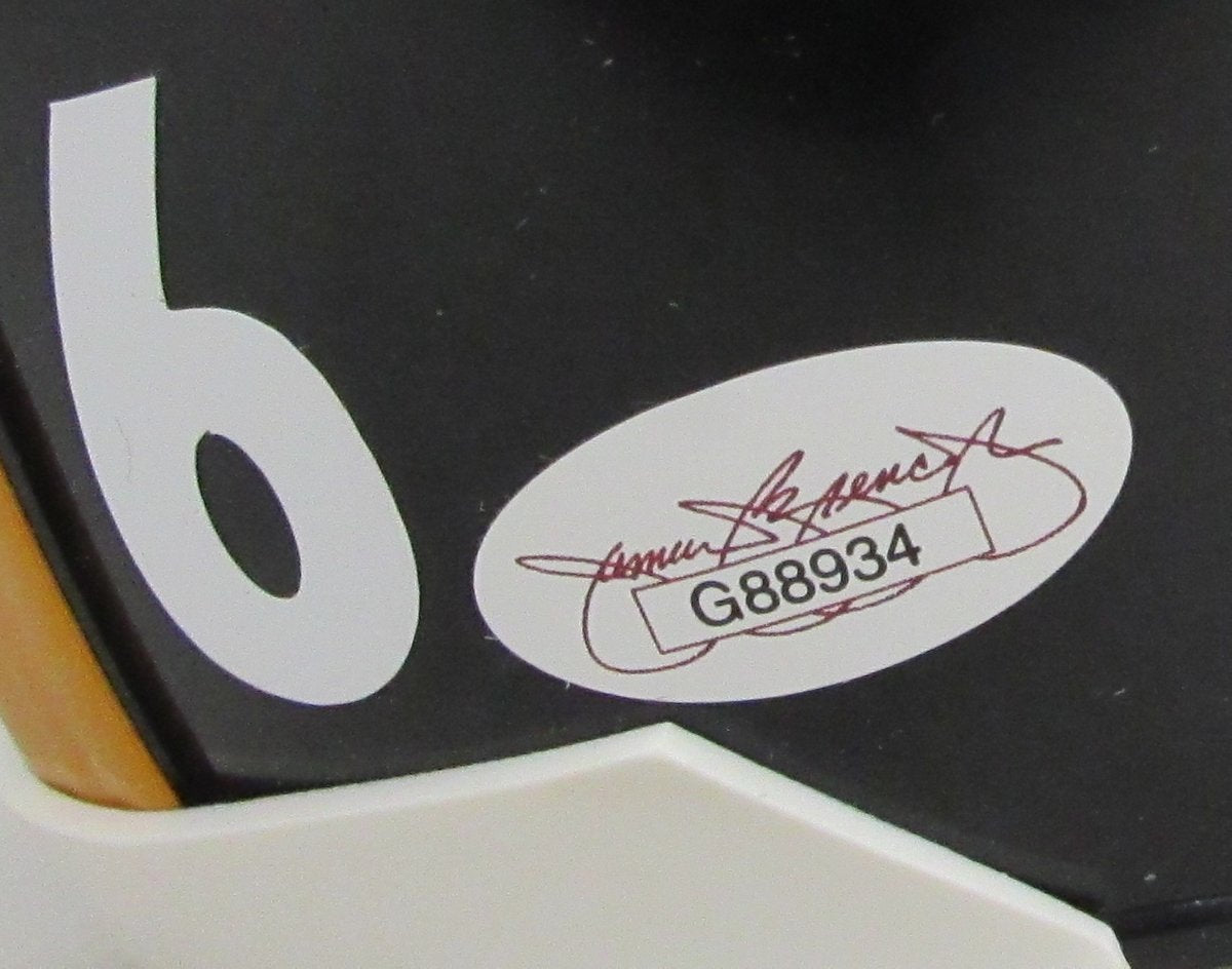 Jerome Bettis HOF Signed/Inscr Black Mini Football Helmet Steelers JSA 198650