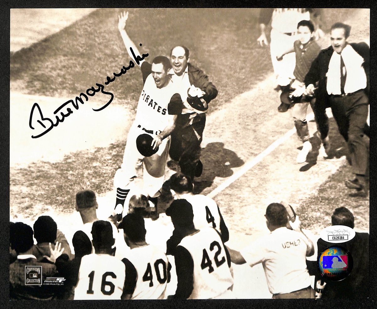 Bill Mazeroski HOF Signed/Auto 8x10 B/W Photo Pittsburgh Pirates JSA 197955