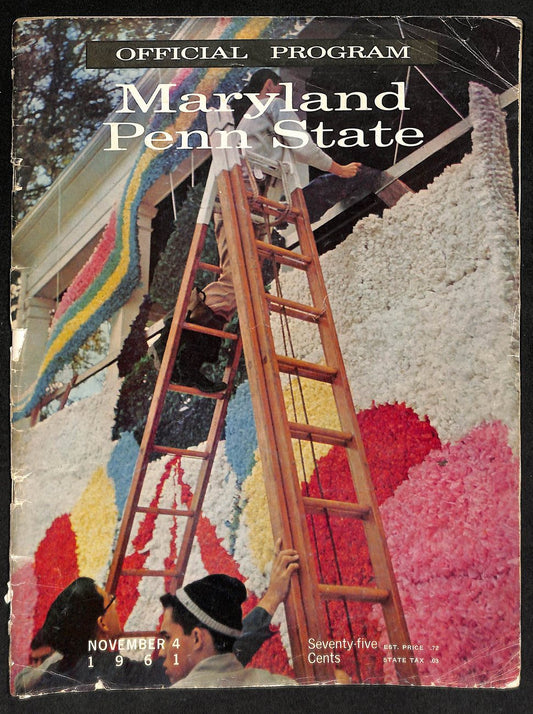 1961 Maryland vs Penn State College Football Official Game Program 198197