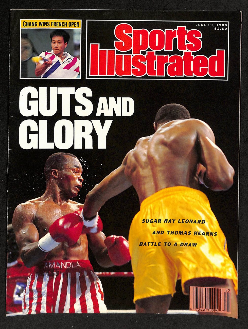 1989 Sugar Ray Leonard/Hearns Sports Illustrated NO LABEL Newsstand 198211